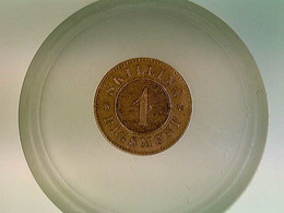 Münze, 1 Skilling Rigsmont, 1869, Dänemark, König Christian IX. - Numismatiek