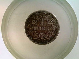 Münze, 1 Reichsmark, 1874 A, Kl. Adler - Numismatiek