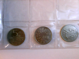 Münzen/ Medaillen: 3 X Schweizer Gedenkmünzen. 5 Fr. 1976, 500 Jahre Schlacht B. Murten/ 5 FR. 1976, Heimatpfl - Numismatics