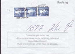 Denmark Regning Manglende Porto Bill TAXE Postage Due Guinea Line Cds. LYSTRUP POSTHUS 1994 Postsag 3-Stripe Cz. Slania - Briefe U. Dokumente