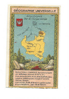 Chromo Europe Pologne Géographie Universelle Pub: Chocolat LOUIT 95 X 62 Trace De Colle Dos Bien - Louit