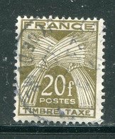 FRANCE- Taxe Y&T N°92- Oblitéré - 1960-.... Oblitérés