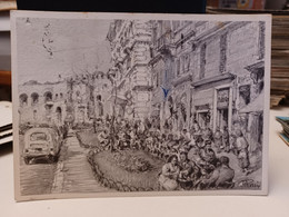 Cartolina Caffè Strega Via Veneto 175 Roma 1960 , Disegno - Cafes, Hotels & Restaurants