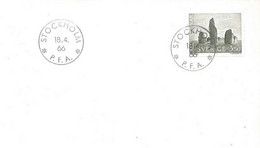 Sweden 1966 Ship Burial, "Ales Stenar", Ship Grave From The Bronze Age Near Kaseberga Mi 552, FDC - Maximum Cards & Covers