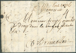 LAC De LUXEMBOURG le 8 Janvier 1735 (griffe Manuscrite 'Luxemb) Vers Bruxelles; Port '4'. Signé Pothion. - TB - 19808 - ...-1852 Prephilately