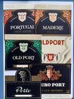 Lot 11 étiquettes Diverses échantillons - Porto Madère Muscat - Verzamelingen, Voorwerpen En Reeksen