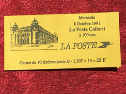 Carnet  Marianne De BRIAT - Réf. YT 2712-CP1 – La Poste Colbert – Tirage Local--Gomme* Carnet Ouvert...Faux Peut être ? - Modern : 1959-…