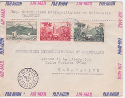 ARCHIPEL DES COMORES - MAYOTTE - DZAOUDZI - Dép. MADAGASCAR 1953 Lettre Avion POUR TANANARIVE - - Lettres & Documents
