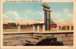 Delaware Wilmington Fort Christiana Park The Rocks Curteich - Wilmington