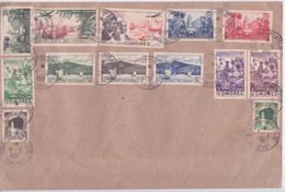 1951 - ARCHIPEL DES COMORES - MAYOTTE - CACHET DZAOUDZI PHILATELIE - Dép. MADAGASCAR - DIVERS TIMBRES - Brieven En Documenten