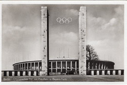 53825 - Deutsches Reich - 1936 - AnsKte "Olympisches Tor Mit Preussen- U. Bayern-Turm", Ungebraucht - Olympische Spiele