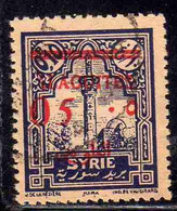 ALAOUITES SYRIA SIRIA ALAQUITES 1928 MOSQUE AT HAMA SURCHARGED 5c On 10c USED USATO OBLITERE' - Usados