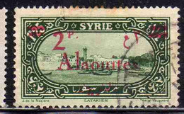 ALAOUITES SYRIA SIRIA ALAQUITES 1928 LATAKIA HARBOR SURCHARGED 2p On 1.25p USED USATO OBLITERE' - Used Stamps
