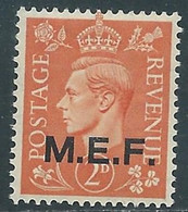 1943-47 OCCUPAZIONE BRITANNICA MEF 2 P MNH ** - RF37-7 - Occ. Britanique MEF