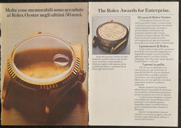 1976 - Orologio ROLEX - 2 Pag.  Pubblicità Cm. 13 X 18 - Watches: Top-of-the-Line