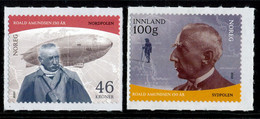 NORWAY/NORWEGEN 2022 ROALD AMUNDSEN 150° NORTH POLE - Adhesive Set Of 2v** - Unused Stamps