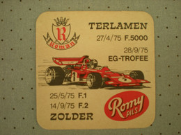 Zolder - Terlamen - F5000 - EG-Trofee - Formule 1 - Grand Prix - Grote Prijs - Romy Pils - Roman - 1975 - Viltje - Sonstige & Ohne Zuordnung