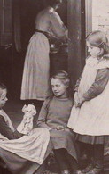 Toy Doll & Child At St Johns Chapel Weardale Durham Real Photo Postcard - Altri & Non Classificati