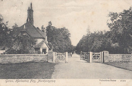 Gates Harleston Firs Northampton Old Postcard - Northamptonshire