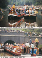 Blisworth Tunnel Northampton Reopening Boat Trips 2x Postcard - Northamptonshire