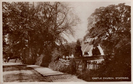Castle Church Stafford Real Photo Postcard - Autres & Non Classés
