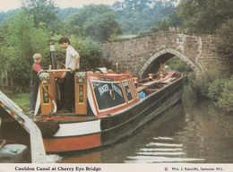 Cauldon Canal At Cherry Eye Bridge Stoke On Trent Postcard - Autres & Non Classés