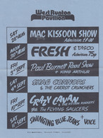 Paul Burnett Radio 1 DJ 1980s Roadshow Norfolk Theatre Flyer - Handtekening