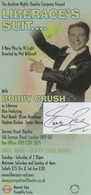 Bobby Crush Liberace Liberaces Suit Jermyn Street Hand Signed Theatre Flyer - Handtekening