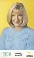 Georgey Spanswick Yorkshire TV Tonight Show Hand Signed Photo - Autographs