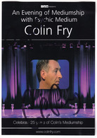 Colin Fry Medium Large Hand Signed Theatre Flyer - Autographs