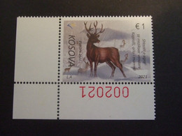 Kosovo Stamps  CEPT Europa 2021:LEFT BOTTOM CORNER WITH 2021 Endangered Wildlife. Fauna. MNH** (IS57-250) - Booklets