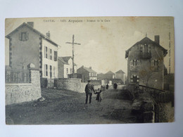 2022 - 3480  ARPAJON  (Cantal)  :  Avenue De La GARE   1917   XXX - Arpajon Sur Cere