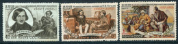 SOVIET UNION 1952 Gogol Death Centenary,LHM / *.  Michel 1622-24 - Ungebraucht