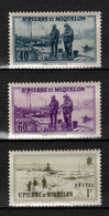St Pierre Et Miquelon    - 1939  -  N° 196/198/201   - Neufs ** - MNH - Unused Stamps