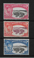 BRUNEI 1949 SULTAN'S SILVER JUBILEE SET SG 93/95 FINE USED Cat £6.50 - Brunei (...-1984)