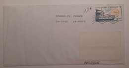 Saint Pierre & Miquelon Courrier Prioritaire Internationale Vers La Belgique 2021 - Cartas & Documentos