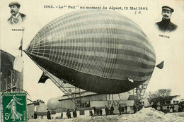 Aviation * Carte Photo * Le Dirigeable PAX Au Moment Du Départ , Le 12 Mai 1902 * Zeppelin Saucisse - Zeppeline