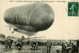 Aviation * Le Ballon Dirigeable Anglais NULLI SECUNDUS * Vue Avant * Zeppelin Saucisse - Zeppeline