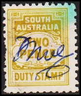 1916. SOUTH AUSTRALIA. Numeral Issue. TWO PENCE STAMP DUTY.  - JF523606 - Usati