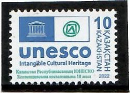 Kazakhstan  2022 . UNESCO  Intangible Cultural Heritage. 1v. - Kazajstán