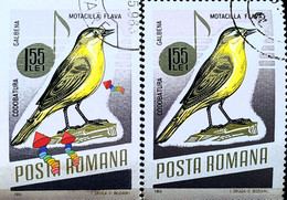 Errors Romania 1966 # MI 2506 Printed With  Songbirds With Displaced Bird - Errors, Freaks & Oddities (EFO)