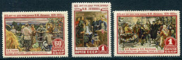 SOVIET UNION 1955 Lenin Birth Anniversary MNH / **.  Michel 1756-58 - Ungebraucht