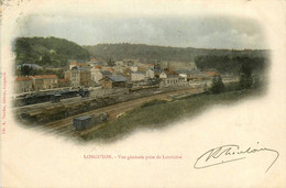 Longuyon * 1901 * Vue Générale Prise De Latrivière * Gare Trains Wagons * Ligne Chemin De Fer Meurthe Et Moselle - Longuyon