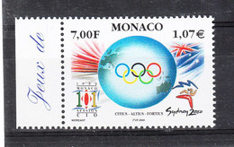 Monaco   -  2000. Olympic Games Sydney 2000. MNH - Zomer 2000: Sydney - Paralympics