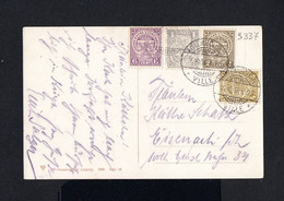 S337-LUXEMBOURG-.OLD POSTCARD LUXEMBURG To EISENACH 1908.Carte Postale.POSTKARTE - 1895 Adolphe Rechterzijde