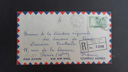LR Par Avion Pour La FRANCE TP 50c OBL.20 VII 65 QUEBEC HAUTE VILLE - Briefe U. Dokumente