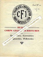 1934   HUILE  HUILES  Pour Moteurs INDUSTRIE C.F.I. CIE FRANCAISE D’ IMPORTATION Marseille TARIF 4 PAGES V.SCANS - 1900 – 1949