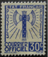 France Timbre De Service N°2 (*). Cote 40€ - Altri & Non Classificati