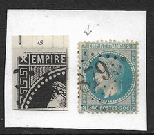 France N° 29A Avec Variété Planchable, - 1863-1870 Napoléon III Con Laureles