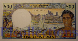 FRENCH PACIFIC TERRITORIES 500 FRANCS 1992 PICK 1e UNC - Territorios Francés Del Pacífico (1992-...)